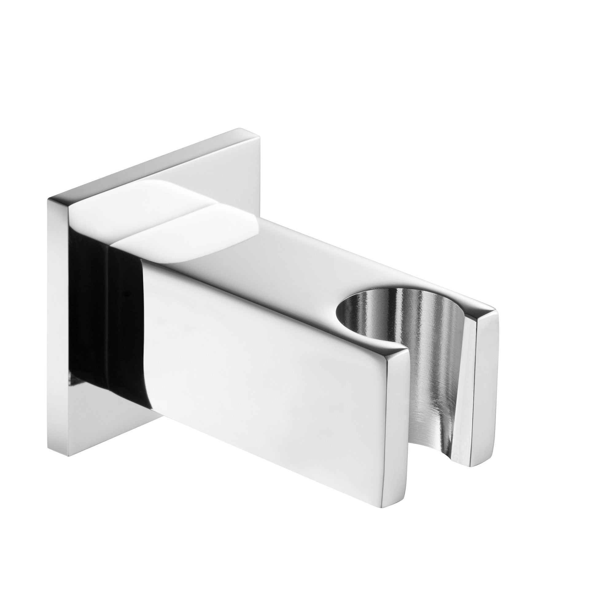 Square wall bracket for shower heads solid brass - chrome - Showers